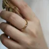 Cluster Rings GOLDtutu 9k Solid Gold Ring Thin Band Stacking Dainty Minimalist Solitaire