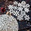 Juldekorationer DIY Craft Hanging Pendant Decoration Wood Snowflake Scrapbooking For Party Ornaments