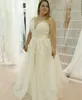 Vestido de novia de talla grande hecha en V con cuello en v