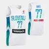 Maillots de basket Sérigraphie Slovénie Basketball 3 Goran Dragic Jersey 2022 EuroBasket 10 Mike Tobey 11 Jaka Blazic 30 Zoran Dragic 8 Edo Muric Luka Doncic