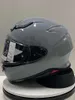 Casques de moto Casque intégral SHOEI Z8 RF-1400 Équitation Motocross Racing Casque de moto-Gris ciment