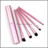 Novelty Items Eye Shadow Make Up Brushes Kit Wood Handle Fibrous Eyeliner Brush Set Mti Color Lady Cosmetics Beauty Tools 4 9Ks G2 D Dhsdd