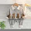 Clothing Sets Autumn and spring cartoon two-piece children's baby boy clothes Korean version cute toddler girls sportsw 221111