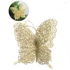 Christmas Decorations 5Pcs Decor Glitter Butterfly Tree Ornaments Wedding Party Xmas Gift