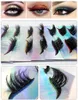 Curly Long False Eyelashes With Glitter Eye Shadow Fake Eyelashes Eyeshadow Combination Self-adhesive Imitation Mink Lashes