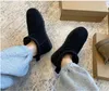 Designer botas de neve para mulher u5854 clássico mini couro curto bota de inverno botas planícies botas de pele de pelúcia quentes austrália Antelope Brown Ju