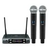 Microfoons draadloze microfoon handheld dubbele kanalen UHF vaste frequentie dynamische microfoon voor karaoke bruiloftsband kerkshow 221114