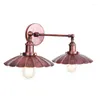 Wall Lamps Loft Style Double Head Iron Sconce Edison Industrial Vintage LED Light Fixtures Adjust Bedside Lamp Lighting