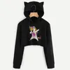 Dames hoodies vrouwen crop top hoodie shirt print sweatshirts lange mouw grappige casual mooie mooie harajuku stijl plus size bijgesneden tops