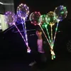 LED-Dekoration Bobo-Ballon mit 31,5-Zoll-Stick, 3 m lange Schnur, Ballonlicht, Weihnachten, Halloween, Geburtstag, Luftballons, Party-Dekoration