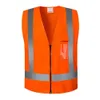 High visibility reflective 12 piece inssafety jacket Custom Clothes High Visibility Breathable Reflective Safety Vest For Outdoor Running Sports