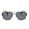 Novos óculos de sol polarizados de 0080 preto masculino de 59 mm de designer masculino de óculos de vidro de vidro de vidro de vidro de vidro de vidro com caixa com caixa