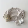 Clothing Sets Embroidery Daisy SweatshirtPants 2 Pcs Suit Boys Tracksuit Toddler Girl Clothes Set Children Boutique Outfits Kids Sports Wear 221028