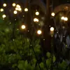 Firefly Solar Pathway Lights Stake Outdoor Garden Decorative Waterproof Art Fairy Lighting For Yard Decor