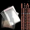 Gift Wrap Clear Self-adhesive Cello Cellophane Bag Self Sealing Small Plastic Bags For Candy Packing Resealable Cookie Packaging Pouch