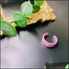 Bröllopsringar Colorf Acrylic Open Ring Irregar Candy Color Rings for Kids Girls Jewelry Drop Delivery DHU2F