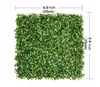 Fiori decorativi prato artificiale 25x25cm sfondo pannello cespuglio recinto pianta giardino recinto muro verde