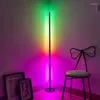 Lampadaires LED moderne RGB lampe nordique coloré debout pour salon éclairage intérieur maison déco lumière coin support