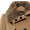 Mulheres misturas de lã mulheres casaco vestido jaqueta slim blusão sexy longo en trincheira com cinto ervilha dupla breasted senhoras roupas de inverno 221114