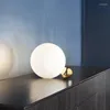 Floor Lamps Nordic Creative LED Glass Ball Table Lights Lighting Novel Indoor Decor Living Room Lamp Bedroom Bedside Study Light Fixtures