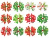 Baby Bow Hair Clips Christmas Grosgrain Ribbon Bows with Clip Snow Girls Pinwheel Hairpins Xmas Hair Pin Accessories