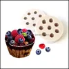 Andere bakware 1 stcs Blueberry Bakeware Cranberry Sile Cakes Fondant Mold Cake Decorating Tools Soap 20220107 Q2 Drop Delivery Home G DHDVP
