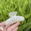 여자를위한 귀여운 아세테이트 꽃을 가진 프랑스 빈티지 헤어 클립 여름 보석 선물 잎 나비 헤드웨어 상어 발톱 참신 T220808