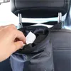 Accessoires intérieurs Rangement de voyage étanche Organisateur suspendu Sac poubelle de voiture Siège arrière Poubelle Auto