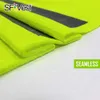 polo shirt fiber seamless go dry performance tee for men's hi vis reflective safety t-shirt no side seam dry fit polo t shirts