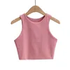 2022 여름 패션 여성 탱크 섹시한 슬림 탑 O-Neck Sleeveless Double Sports Ladies Tank Tops