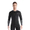 Tenues de yoga 1.5mm plongée séparée surf costume hommes à manches longues haut thermique maillot de bain survêtement yoga costume plongée