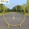 Party Decoration 2M Round Tube Wedding Props Birthday Balloon Arch Wrought Iron Shelf Single Pole Flower Door Outdoor Lawn