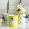 Учебные посуды наборы 7-дюймовой десерт западный ресторан Creative Cartoon Animal Nordic Breakfast Ceramic