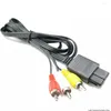 Belysningstillbehör för N64 SNES GAMECUBE 6ft RCA AV TV Audio Video Stereo Cable Cord 64 Exquisention Designed Hållbar