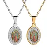Ketten Frau Religiöser Vintage-Stil Guadalupe Katholische Kirche Jungfrau Maria Amulett Anhänger Halskette Ornament