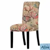 Chair Covers Vintage Tulip Floral Print Stretch Cover Home Decor Dining Spandex For Room Decoration