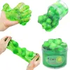 6 couleurs bloquant l'argile transparente cristal boue slime jouet fruit boue couleur décompression relief émotionnel toys 70 ml 1169