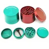 Vente en gros 40mm 4 couches mini pas cher ZIcn alliage Marque Flat Top coloré SharpStone tabac Grinder CNC métal Sharp Stone fumer broyeur d'herbes sèches