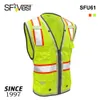 Отражающий жилет Оптовые жилеты HI VIS Safety Vest Zip индивидуальная рукавица Американский рынок предупреждение о безопасности. Стоимость светоотражающей жилет