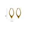 Hoop Earrings WTLTC Steampunk Metal Oval For Women Punk Stylish Geometric Big Hoops Minimalist Femme Jewelry Wholesale