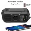 Radio Portable Radio FM AM Receiver Sequiver Solar Hand Crank Dynamo Charging LED Flashlight Bank SOS SOS ARARM