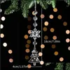 Kerstdecoraties Kerstdecoraties Decoratie Transparant glazen bal ornament ster -vormige hangerse ijzeren bel Xmas Tree Diy D DHN29
