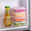 Förvaringsflaskor 2st smörostlåda kylskåp frukt grönsak färskställning arrangör mat behållare för kök kyl kyl kylskåp