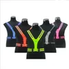 Bouwvest 10 stuks in veiligheid jasje y-stijl verstelbare 8 pc's led reflecterende suspenders LED licht reflecterende veiligheidsvest voor running sporten buitenshuis