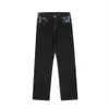 Jeans da uomo 2021 nuovo arrivo color block vintage nero uomo hip hop jeans larghi pantaloni dritti allentati pantaloni in denim casual Pantnes Hombre T221102