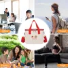 Bolsas de armazenamento Almoço de desenho animado Bolsa térmica Bento Bento Oxford Pacote para lanches para ginásio de escritório de viagens ao ar livre