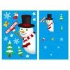 Juldekorationer söta tecknade klistermärken Snowman Santa Elk Window Wall Sticker Home Party Decoration Xmas ShopWindow