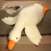 Simulation Of Internet Celebrity Big White Goose Stuffed Toy Children Comfort Goose Pillow Duck Animal Doll D74