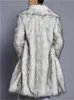 Uomo Pelliccia Faux Fur uomo nuovo Europa America giacca autunno inverno collo quadrato plus size imitazione lungo cappotto di pelliccia 3XL bianco finto uomo trench di lana T221102