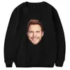 Erkek Hoodies Chris Prasweatshirt Crewneck Uzun Kollu Kadın Erkek Sweatshirt Amerikan Yıldızı 2022 Günlük Stil Moda Giysileri